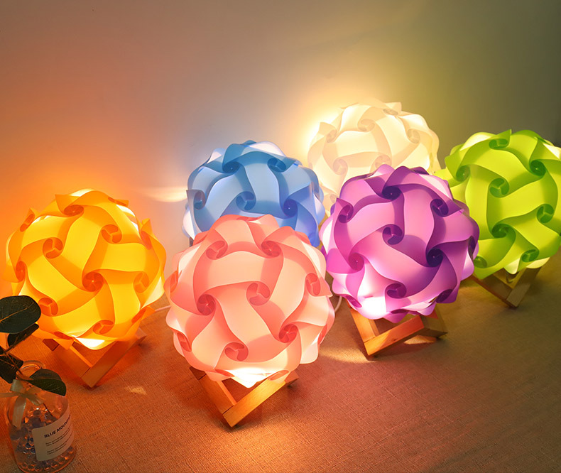 Puzzle Shade DIY Craft Lamp