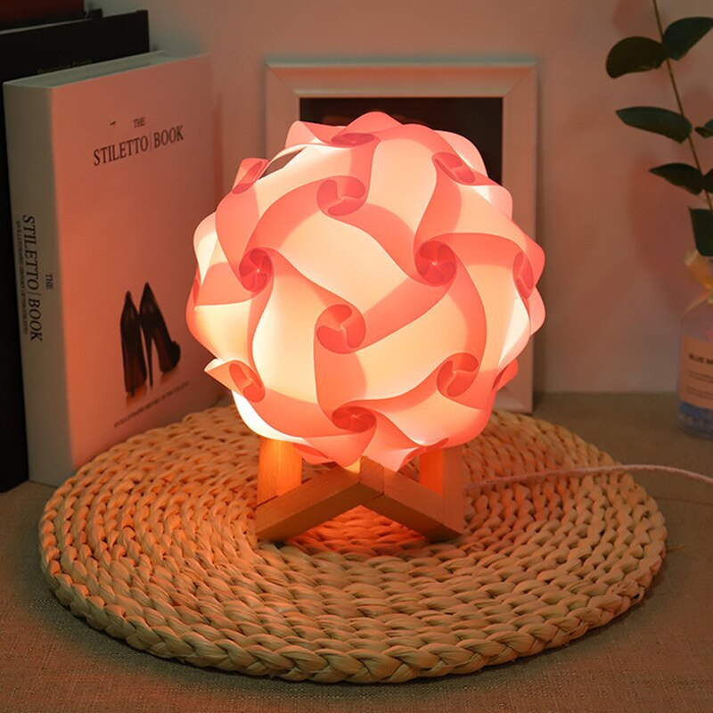 Puzzle Shade DIY Craft Lamp